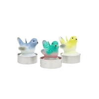 Set of 4 Bird Shaped Tea Candles By Rice DK